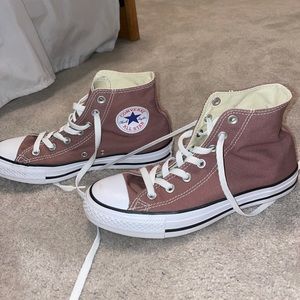 Brown (seasonal purple) Converse High Top